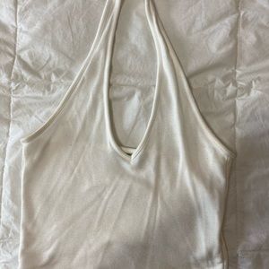 Brandy Melville white halter top